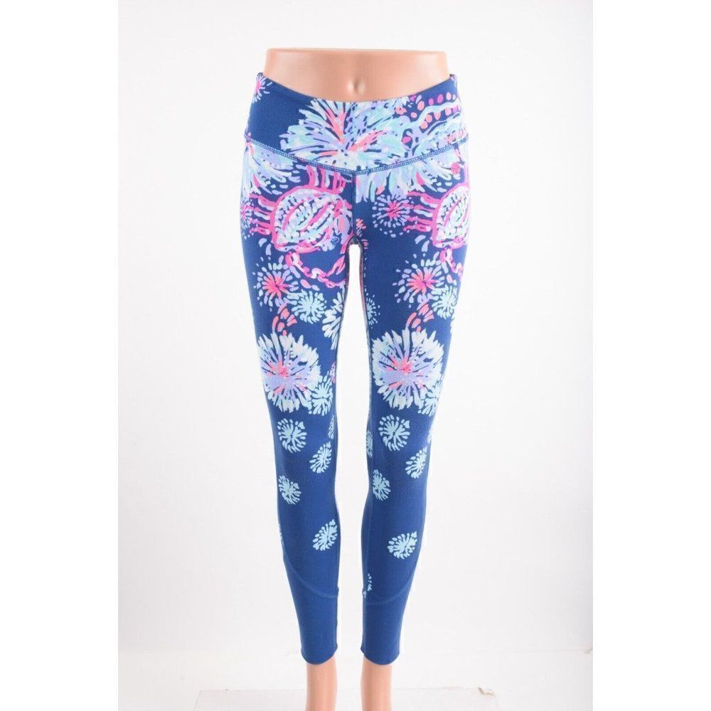 Lilly Pulitzer Luxletic Womens Leggings Yoga Pants XS UPF 50+ Maralyn Gypsea